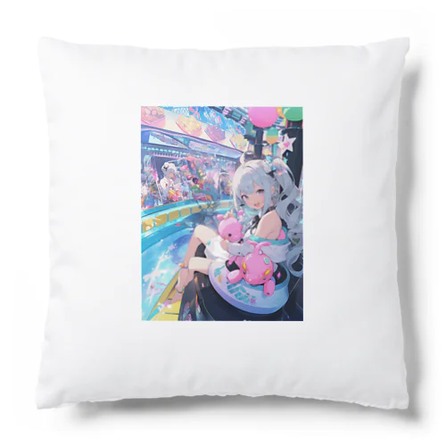 シ一バラダイスで遊ぼう　クニちゃん　2496 Cushion