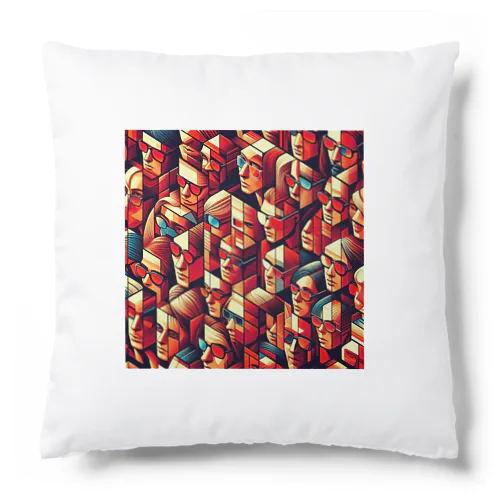 USA　Block　Humans Cushion