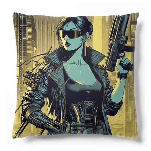 サイバーパンクガールNo.44 Cushion