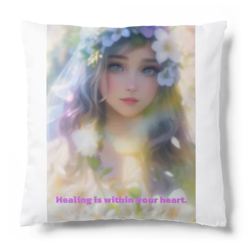Healing is within your heart. Cushion