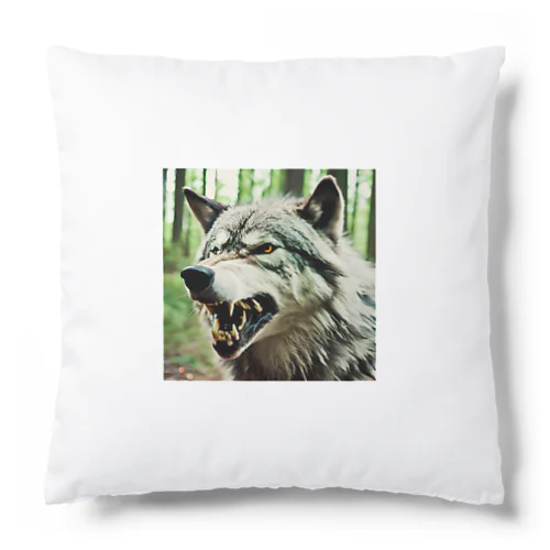 Angry wolf Cushion
