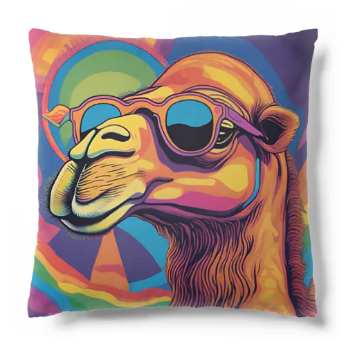 psychedelic camel クッション