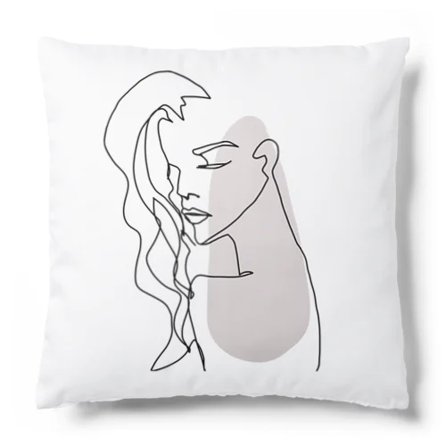 woman2（背景透過ver） Cushion