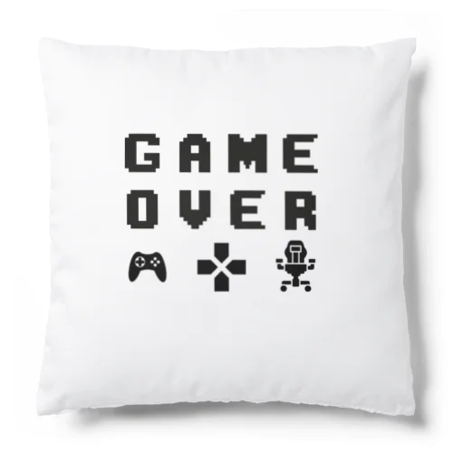 ゲームオーバー　game over　GAME OVER クッション