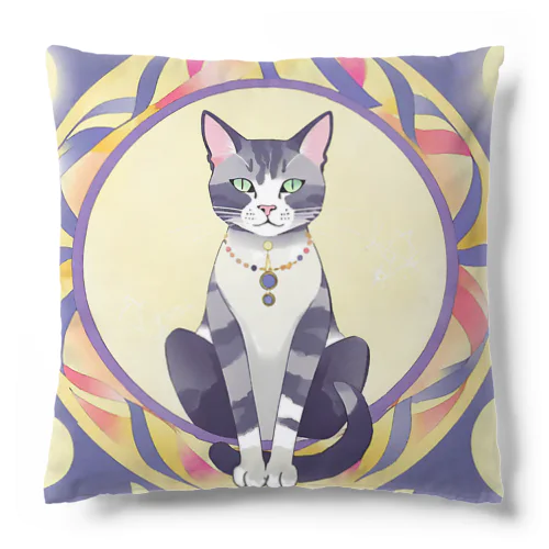 猫と魔法陣 Cushion