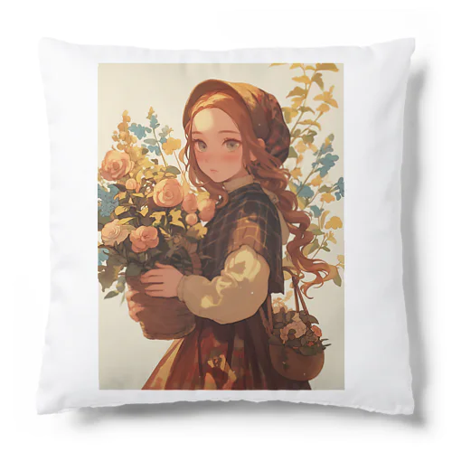 花と少女　ラフルール　1859 Cushion