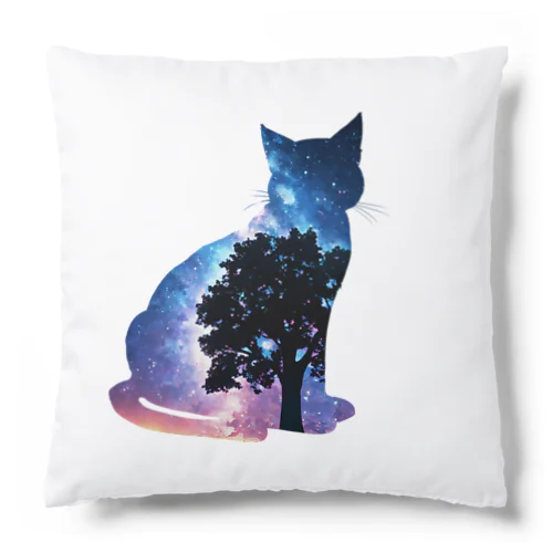 星空と猫_008 Cushion