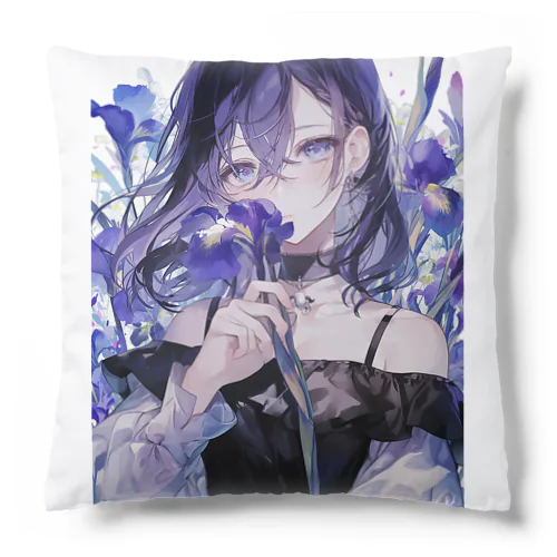 花菖蒲の優美な香り　BLUE PLUM  691 Cushion