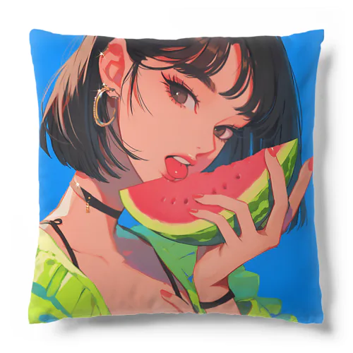 サマービブスとスイカのキス Marsa 106 Cushion