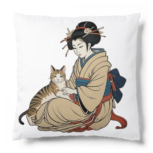 いつの時代も猫が好き Cushion