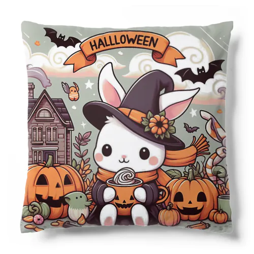 ハロウィン可愛い猫イラスト Cushion