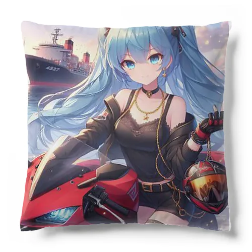 赤いオートバイ🏍️ Cushion