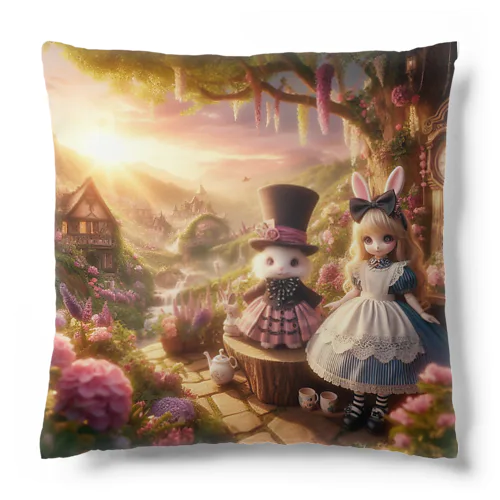 夕暮れの風景を彩る、可愛らしいアリス Cushion