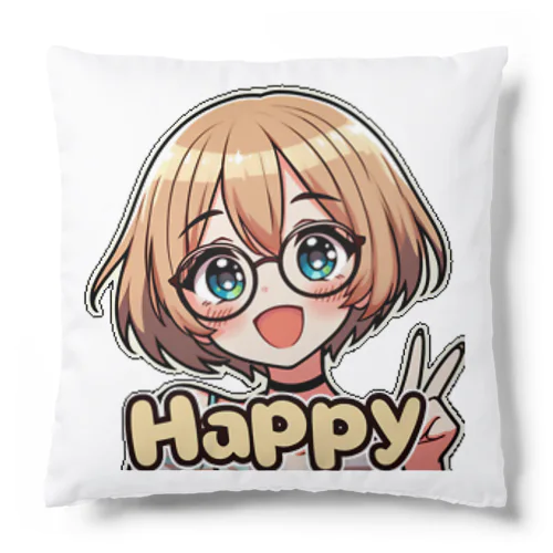 金髪ショートカット眼鏡美少女ちゃん Cushion