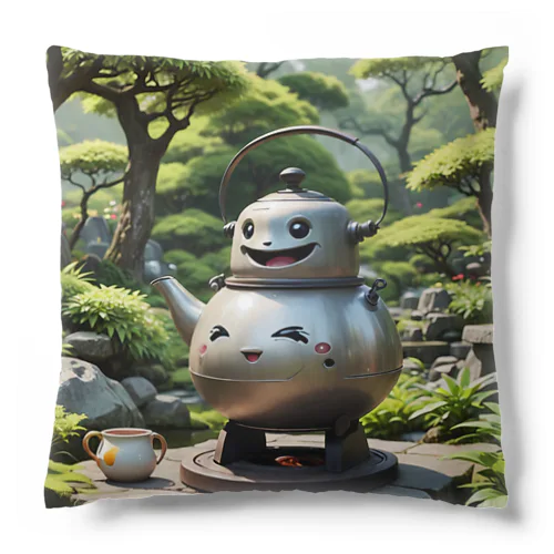 やかん妖怪　ステンホーロ Cushion