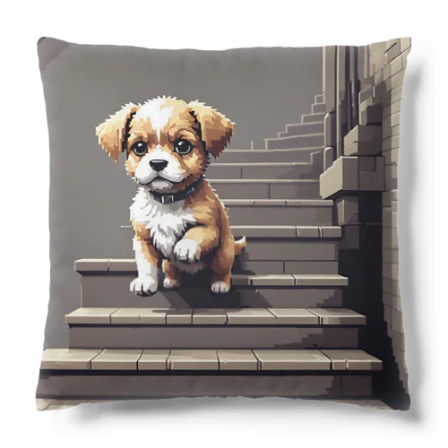 階段をおりる犬 Cushion