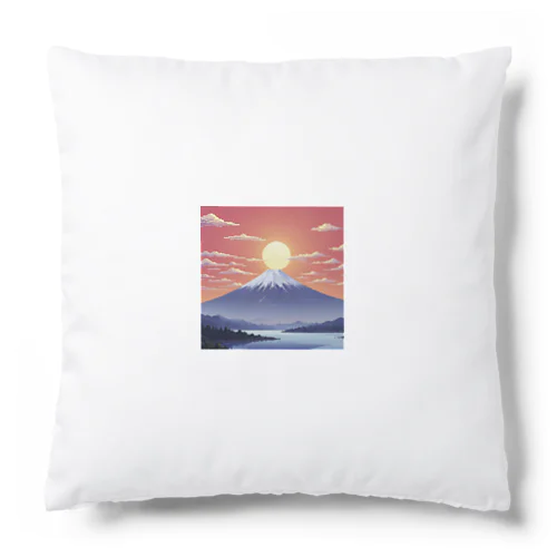 ドット絵の朝日 Cushion