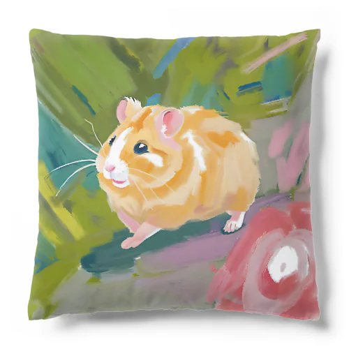 可愛いハムスターのイラストのグッズ Cushion