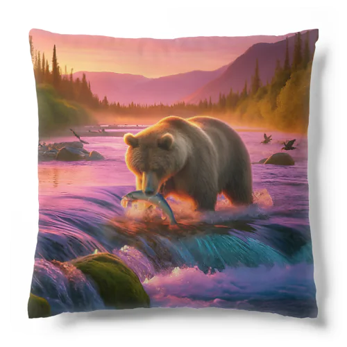 アラスカのグリズリー Cushion