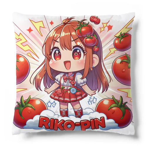 可愛い、トマト、RIKO-PIN入り Cushion