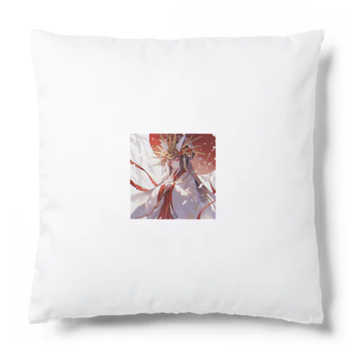 紅蓮の光に宿る、神威の巫女 Marsa 106 Cushion