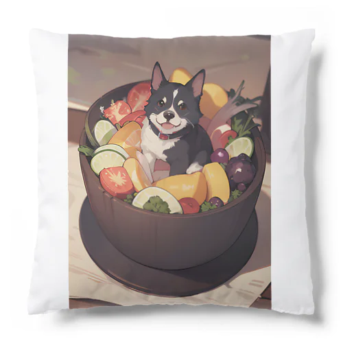 野菜と犬① Cushion