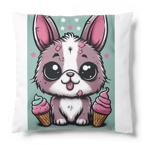 ブサカワアニマル『ラビ』 Cushion