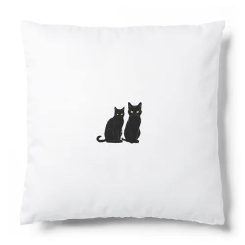 黒猫の思い (=^・^=) Cushion