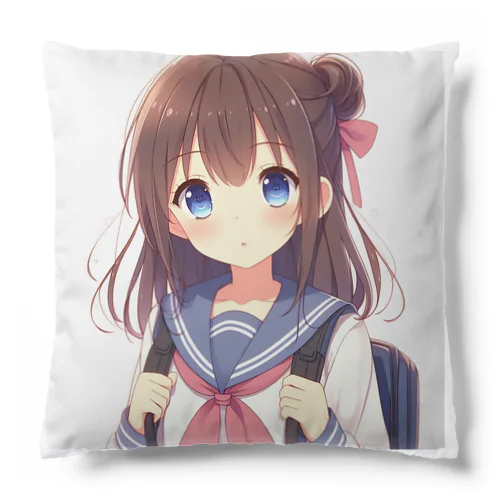 もふもふでキュートな女の子 Cushion