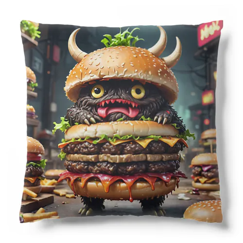 トリプル肉厚ビーフバーガー妖怪　バグドガルド Cushion