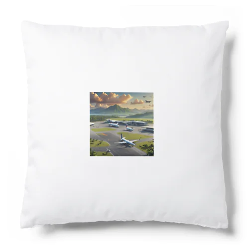 お洒落な常夏の空港風景 Cushion