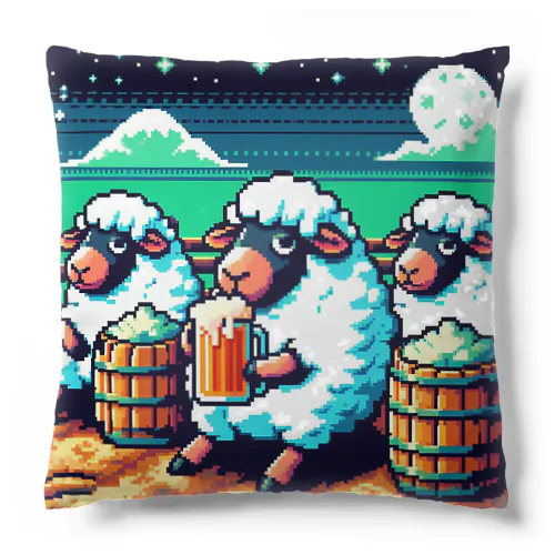 ビールひつじ Cushion