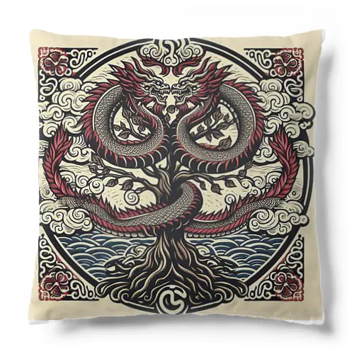 開運双龍 Cushion