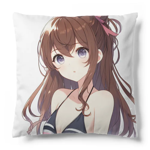 水着を選ぶ少女 Cushion