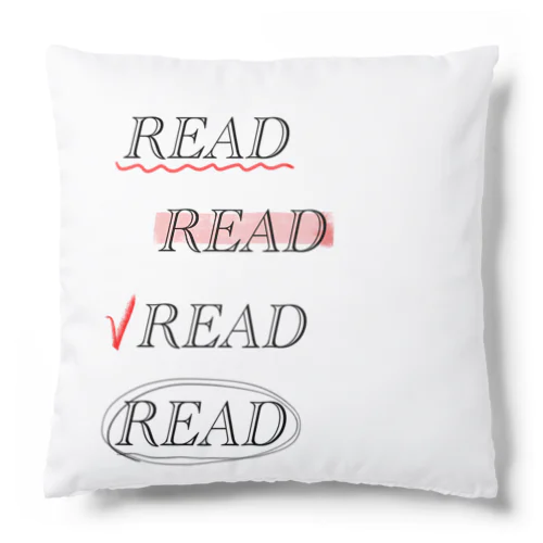 READ READ READ READ Cushion