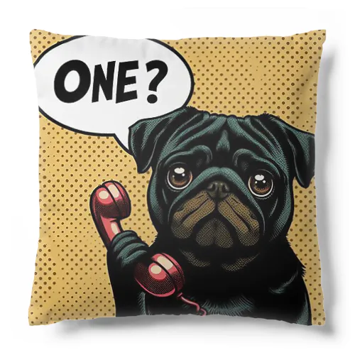 ONE? Pug series クッション