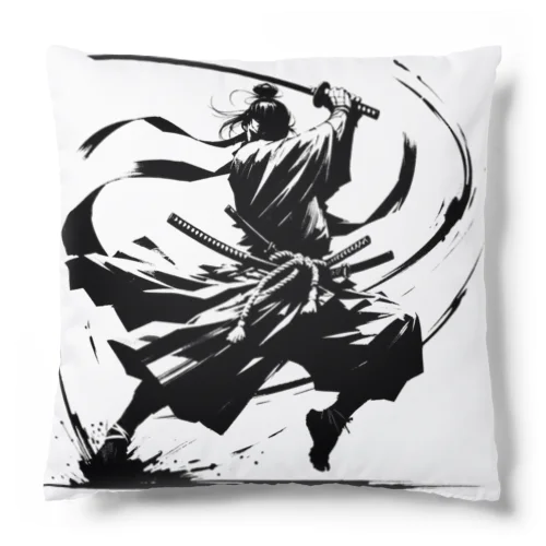 A lonely SAMURAI Cushion