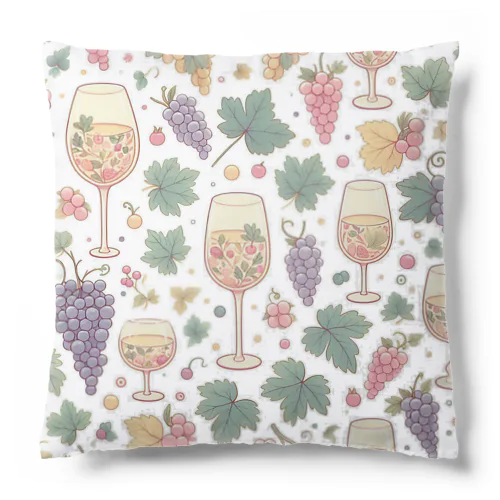 Wine and Grapes Cushion