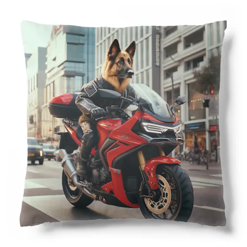 街角の犬ライダー Cushion