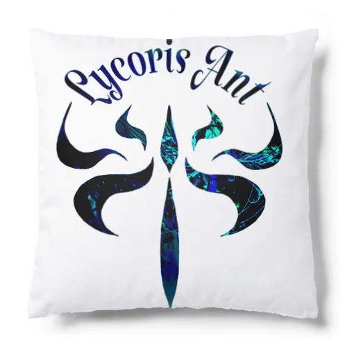 LycorisAnt（リコリスアント）ロゴ（青） Cushion