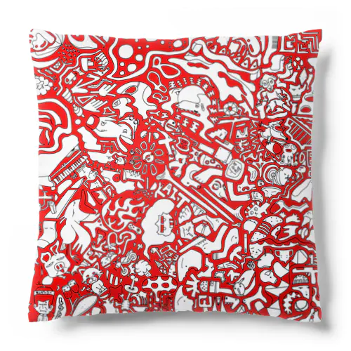 ベン画 RED Cushion