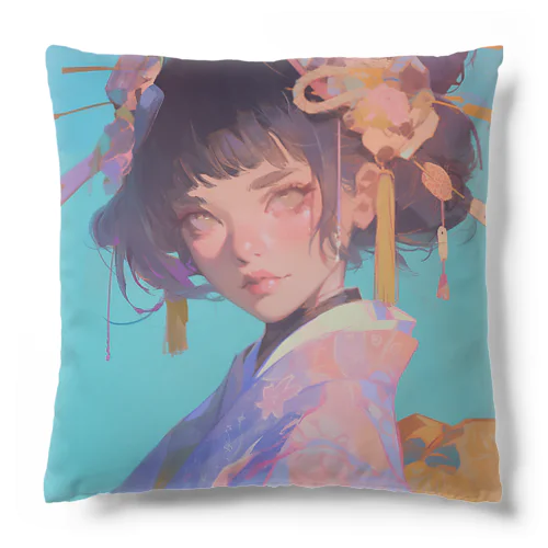 青空に咲く一輪の花 Marsa 106 Cushion