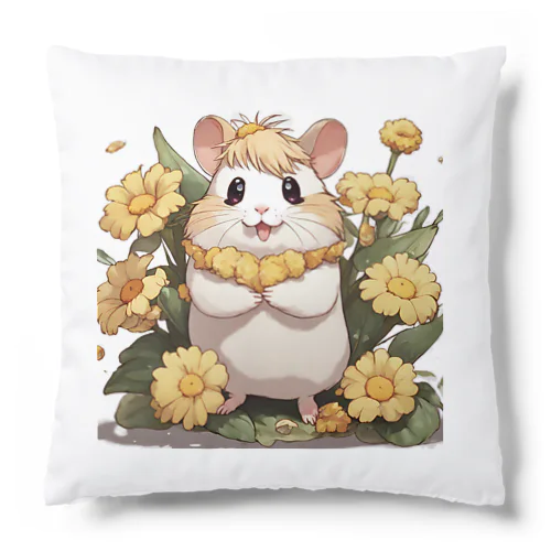 ハムちゃんフラワー Cushion