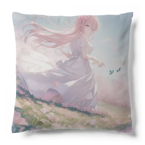 草原の少女 Cushion