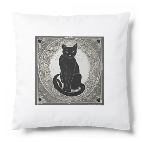 黒猫 Cushion