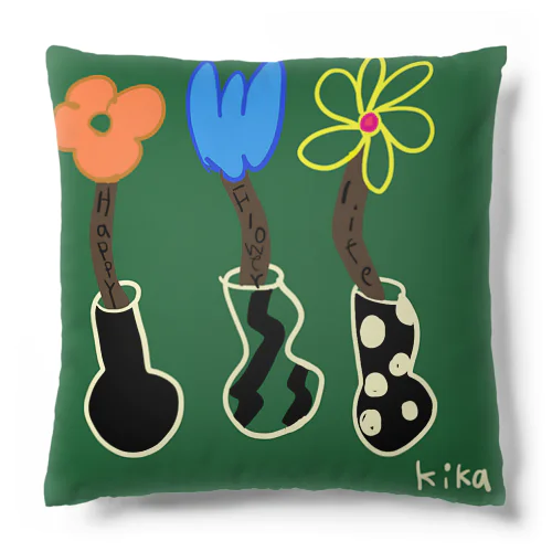 ハッピーFlower Cushion