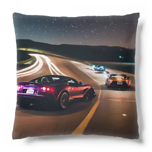 真夜中の星空レース Cushion