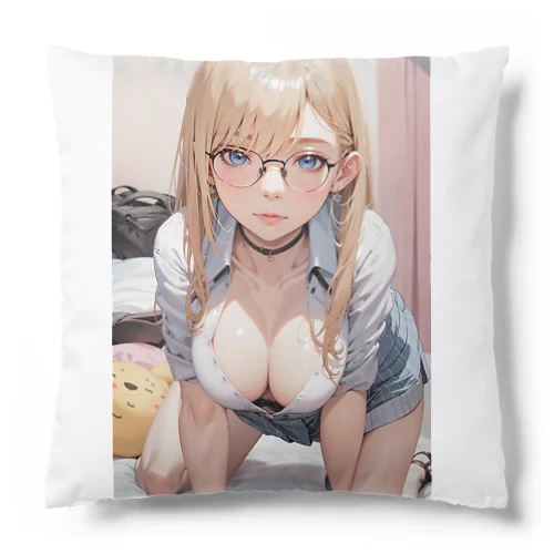 金髪美少女　七海ちゃん　制服 Cushion