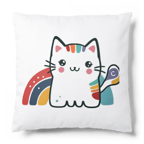 虹のねこ Cushion