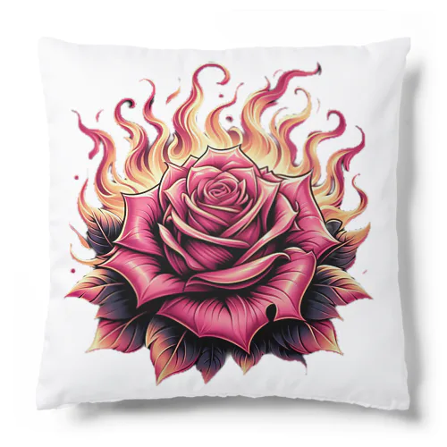 「炎の中の薔薇」 Cushion